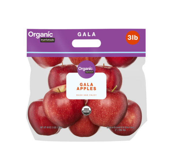 Organic Gala Apples, 3 lb Bag